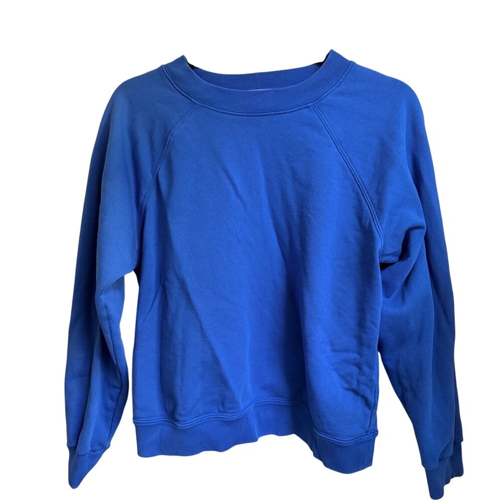 AYR sweatshirt crew pullover cobalt blue size large